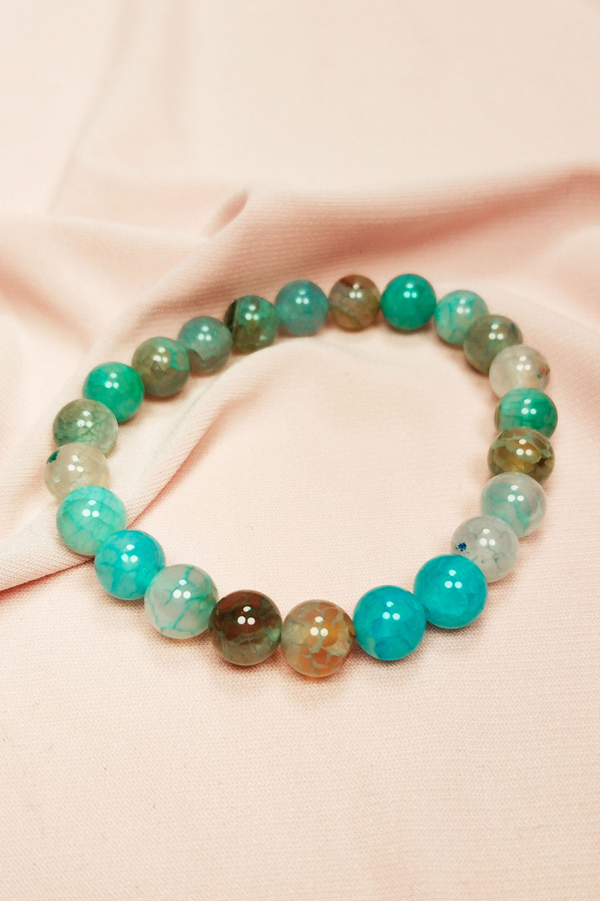 Aquamarine Natural Stone Bracelet Boxed