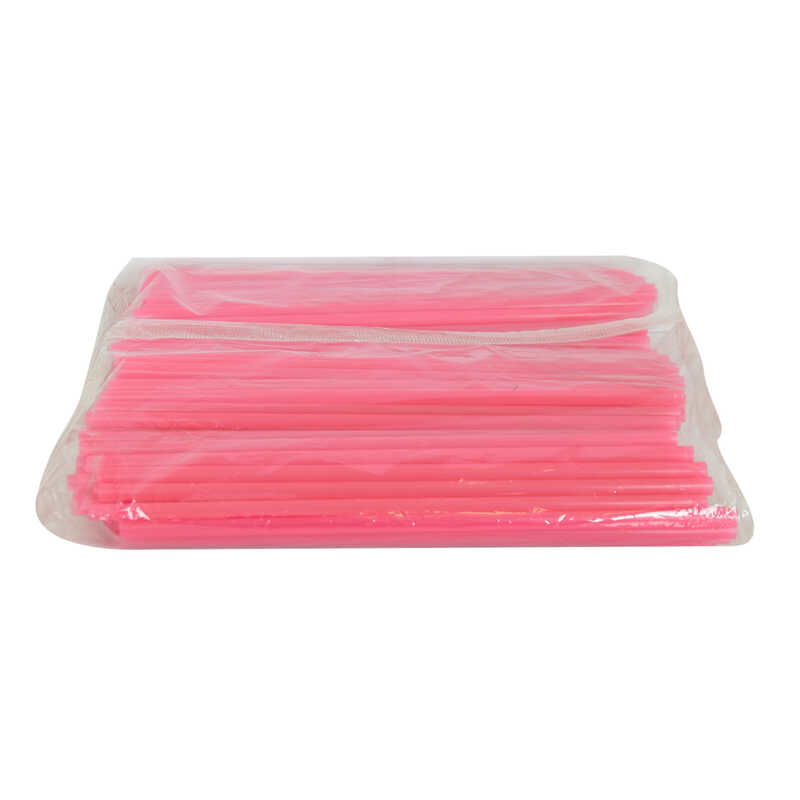 Bellows Free Straw Buttermilk Cola Soft Drink Straw 19 Cm Red 150 Pcs Pack