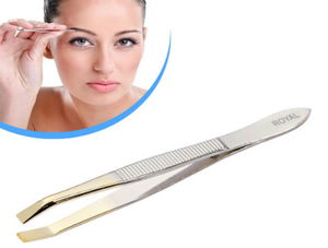 Stainless Tweezers with Gold Tips