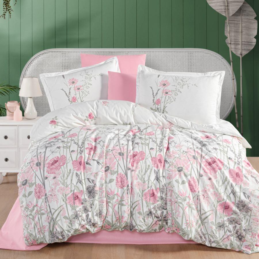 Ranforce Duvet Cover Double Angola V1 Pink