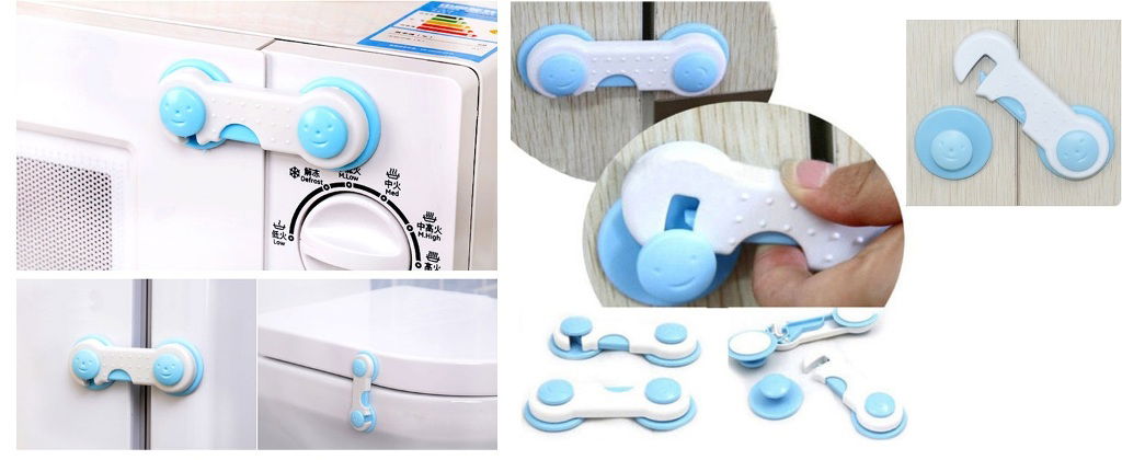 Child Proofing Lock - Boltless 2 Pcs Cupboard Lock