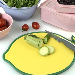 Lemon Figured Non-Slip Cutting - Chopping Board