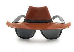 Detective Party Goggles - Cowboy Sheriff Party Goggles 16x6 cm