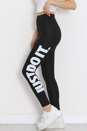 Printed Diving Leggings Black