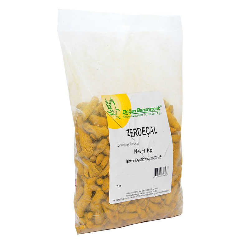 Turmeric Root Natural Grain 1000 Gr Package