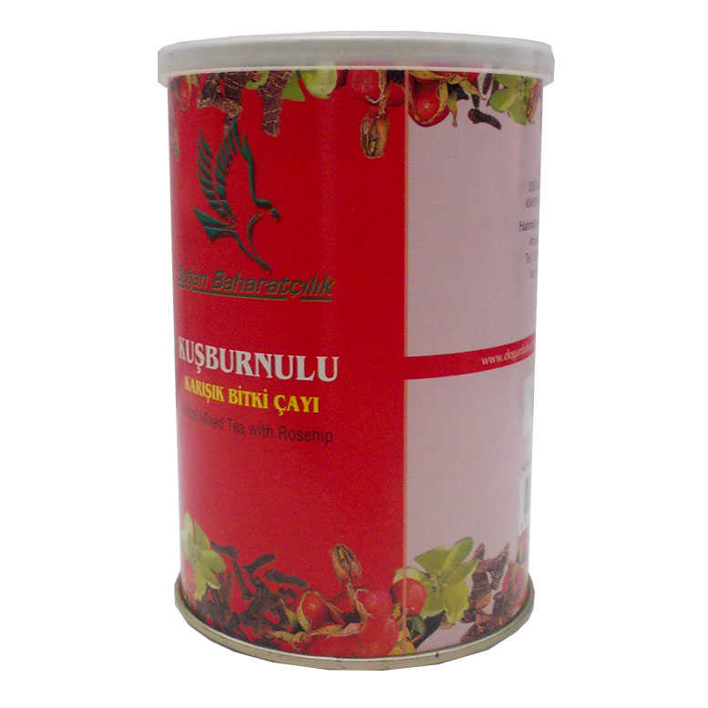 Rosehip Mixed Herbal Tea 100 Gr Tin Box