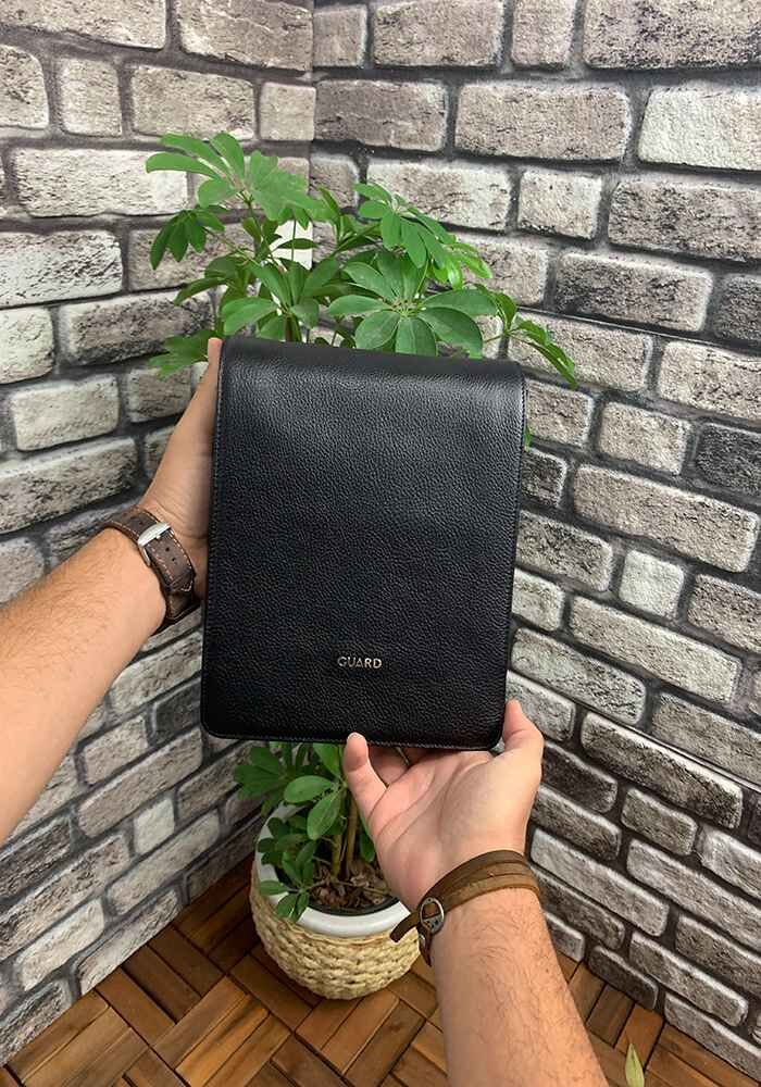 Black Leather Shoulder Strap Bag