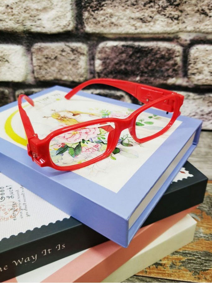 Book Reading Glasses with Led Light - Red