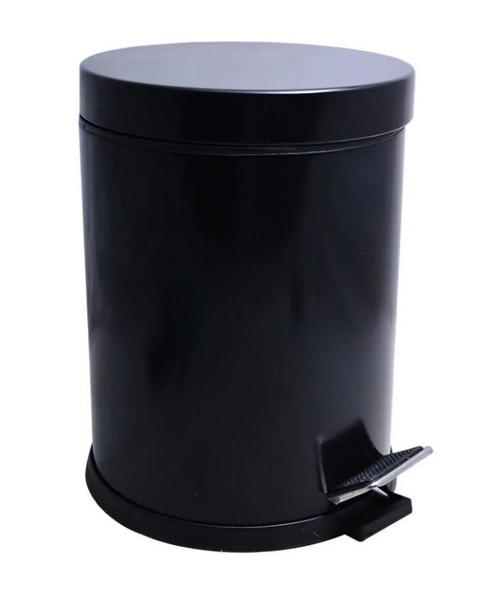 Onno Black Pedal Bin 5 Lt