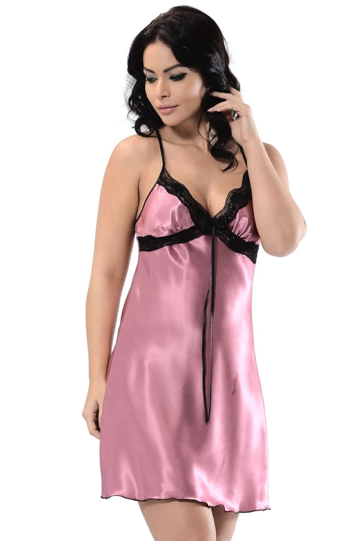 Rose Dry Satin Nightgown