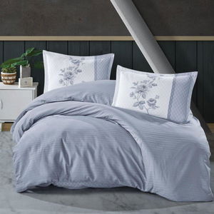 Boutique Series Striped Ranforce Double Duvet Cover Suave v1 Blue