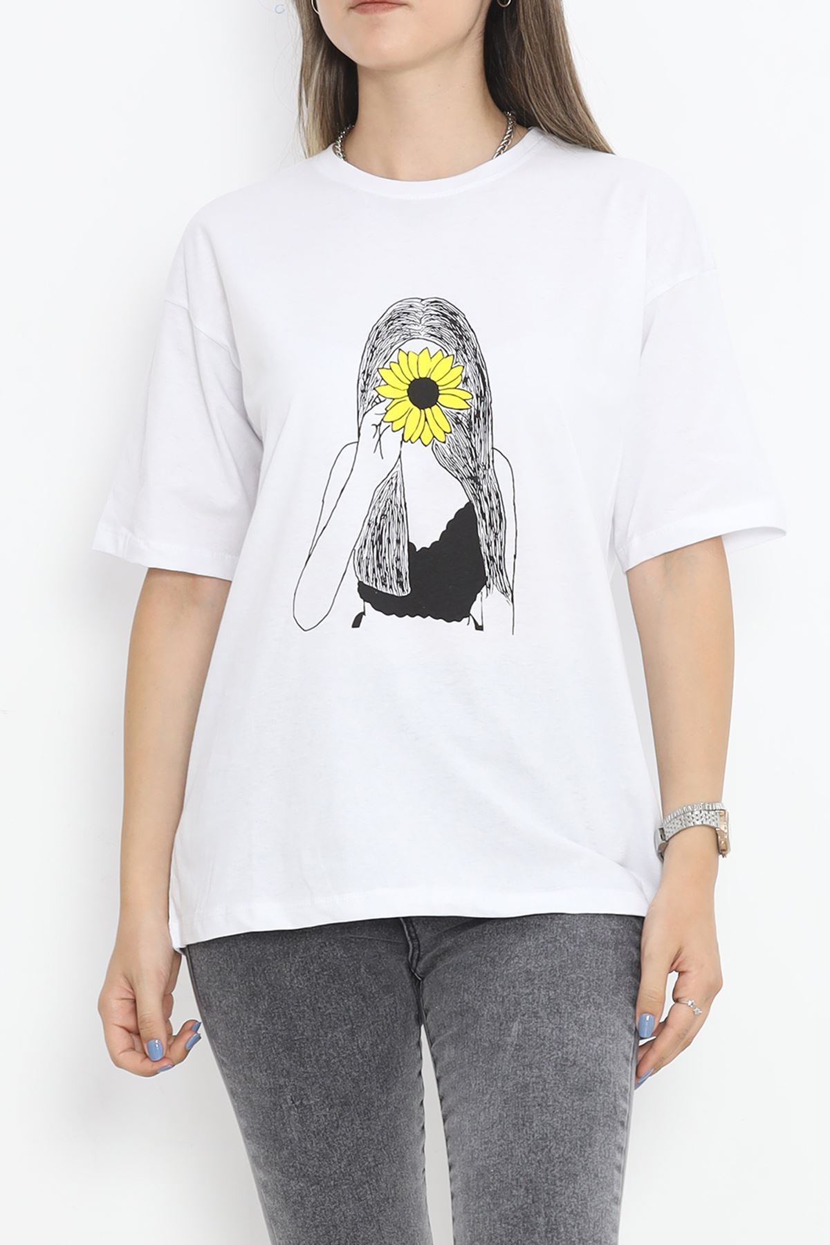 Printed T-shirt White