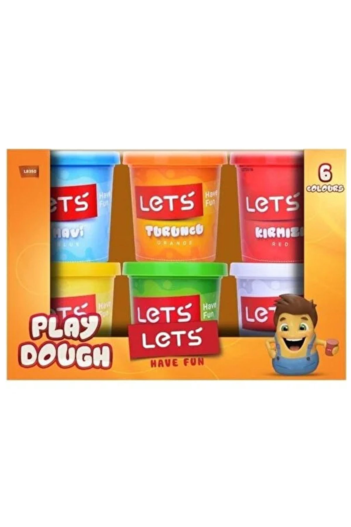 Let's 6 Colors Play Dough 900 gr L8350