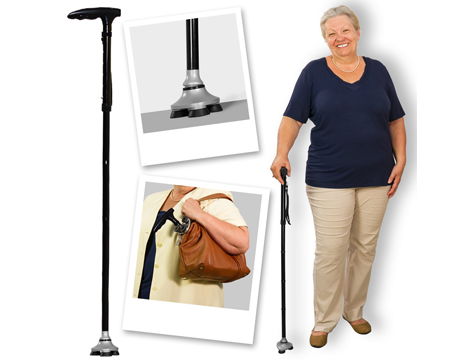 Trusty Cane Reliable Foldable Lighted Walking Stick