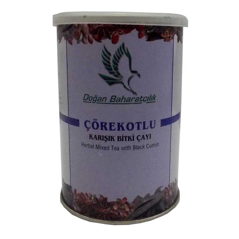 Black Cumin Mixed Herbal Tea 100 Gr Tin Box