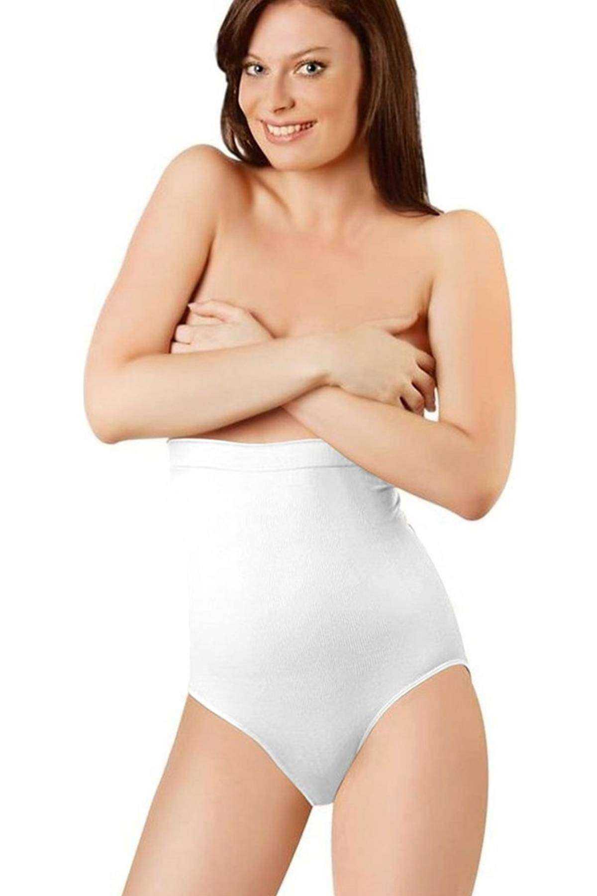 Elite Life Seamless Shaper Silicone Women's White Slip Corset 890