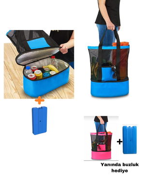 Thermos Bag - Picnic Bag Beach Bag MEGA Size / Ice Battery Gift