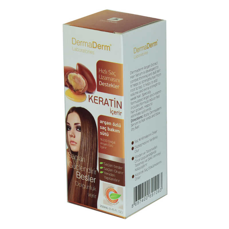 Keratin Argan Extract Hair Care Milk Effective for Fast Hair Growth 250 ML