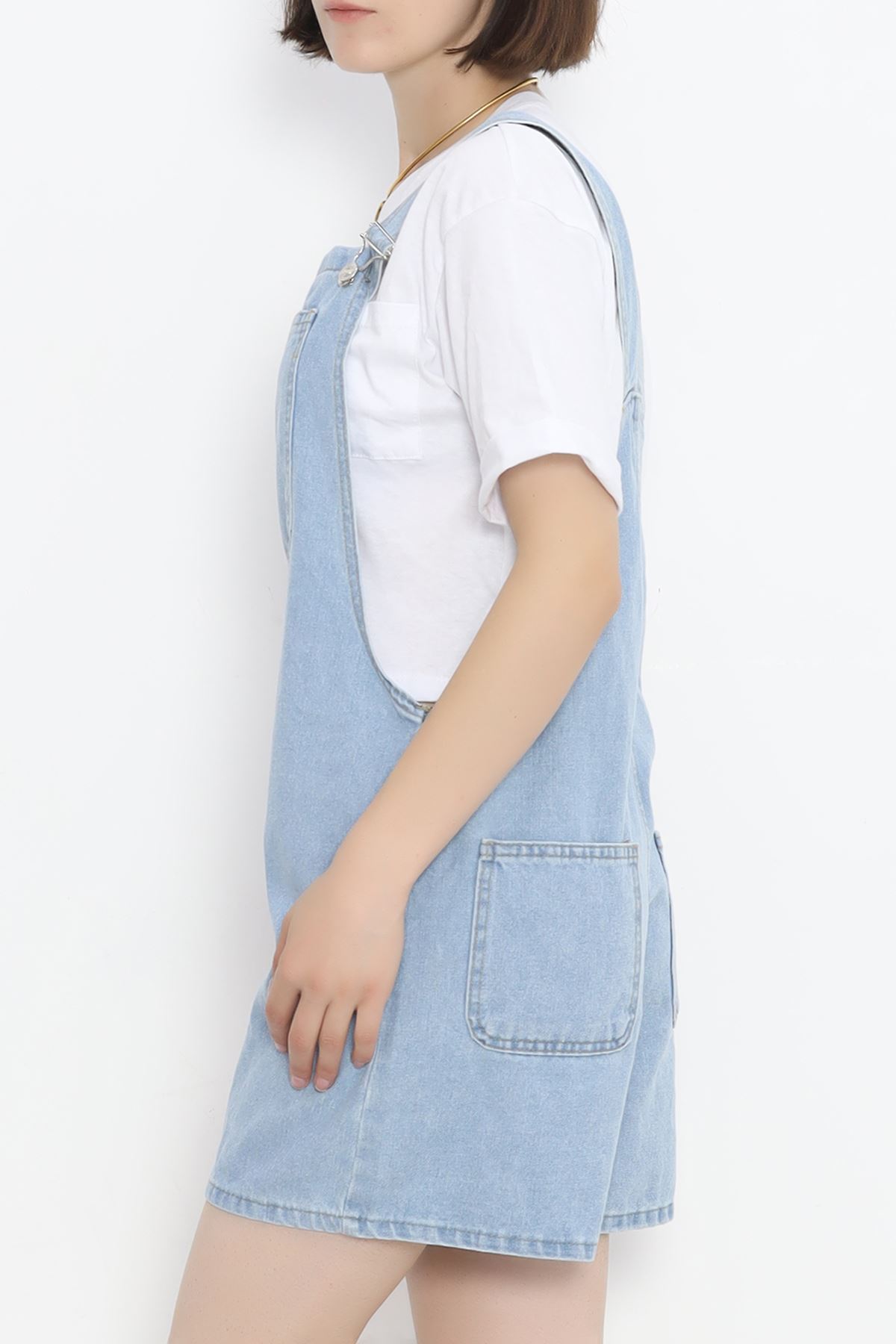 Denim Salopet with Shorts Lightblue1