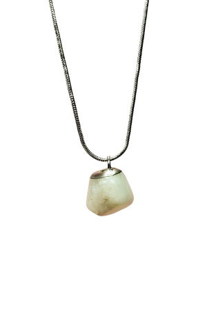 Moonstone Natural Stone Handmade Pendant with Chain: 2 cm Chain: 20 cm Boxed