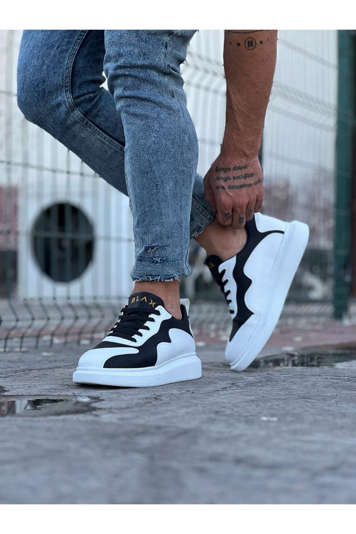 White Black Men's Casual Shoes