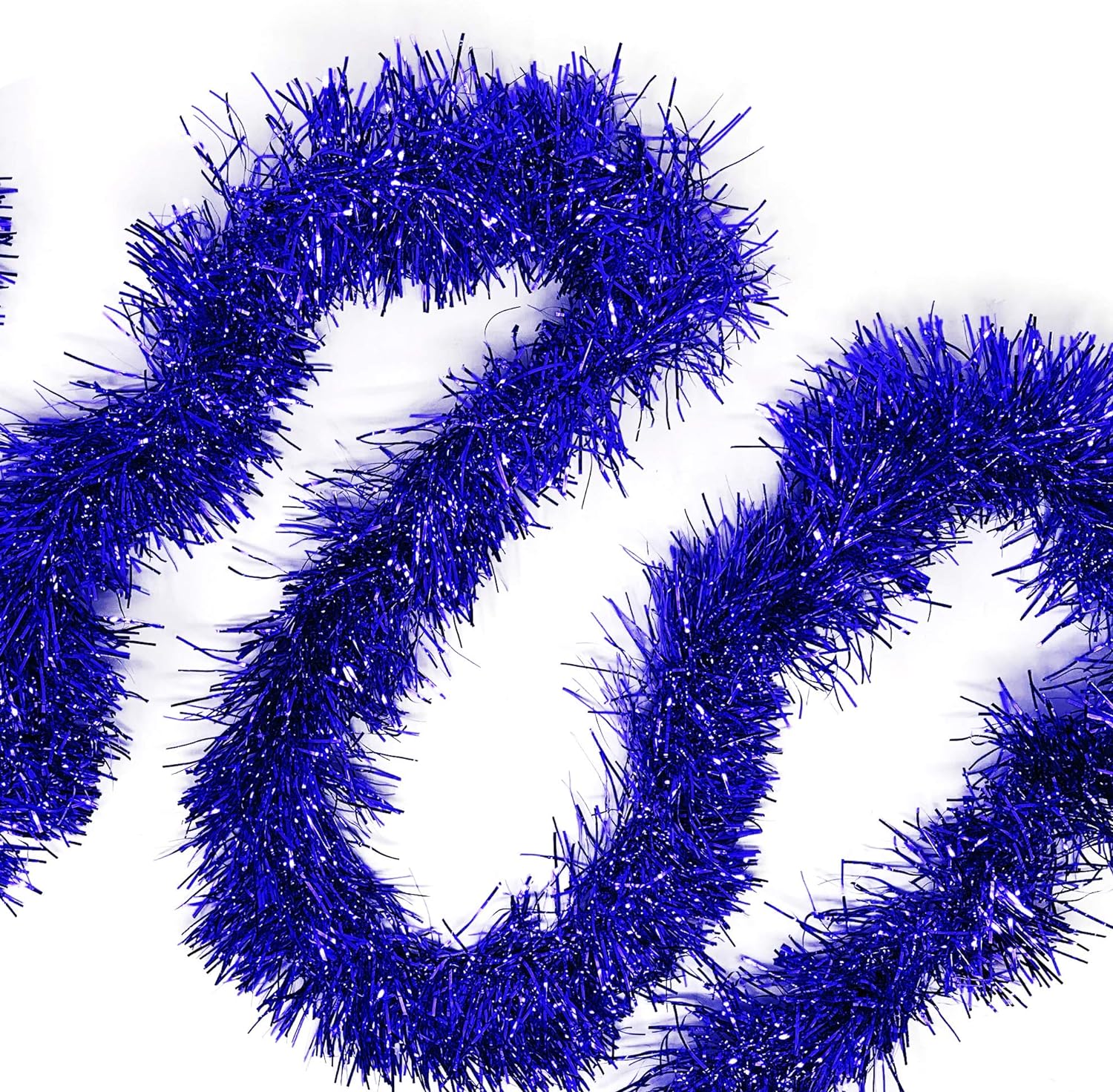 Mega Thick Glitter Ornament For Party 2 Meters Length 10 cm Width Blue Imported