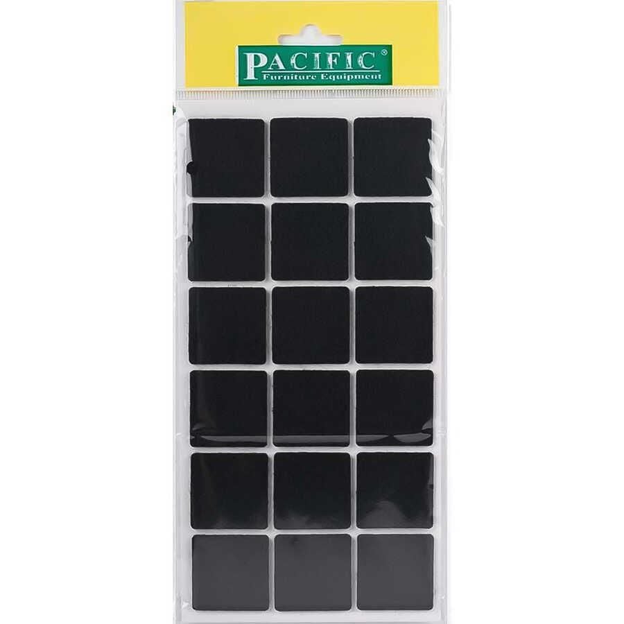 Pacific 6035 BL Adhesive Felt 35 mm X 35 mm Black