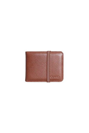 Rubberized Sport Genuine Leather Taba Wallet