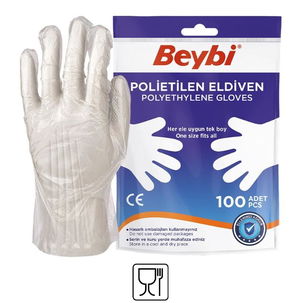 Beybi PET (Polyethylene) Gloves 100 sachets