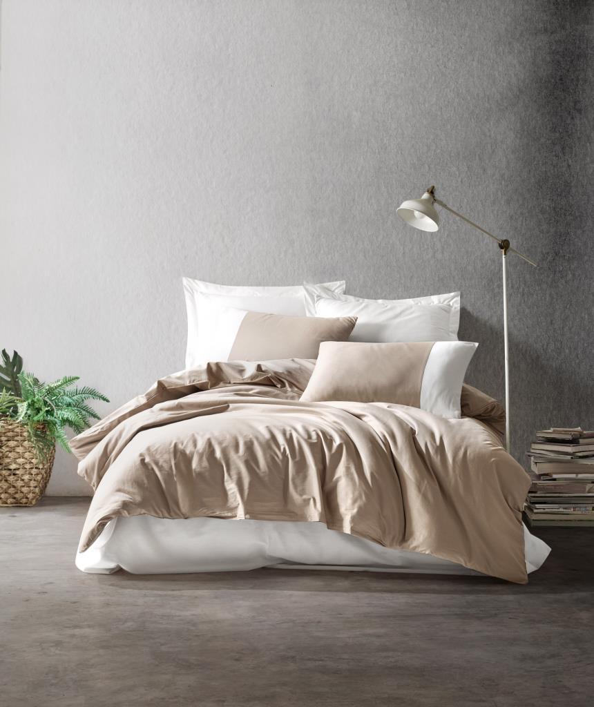 Double Duvet Cover Mink Cream