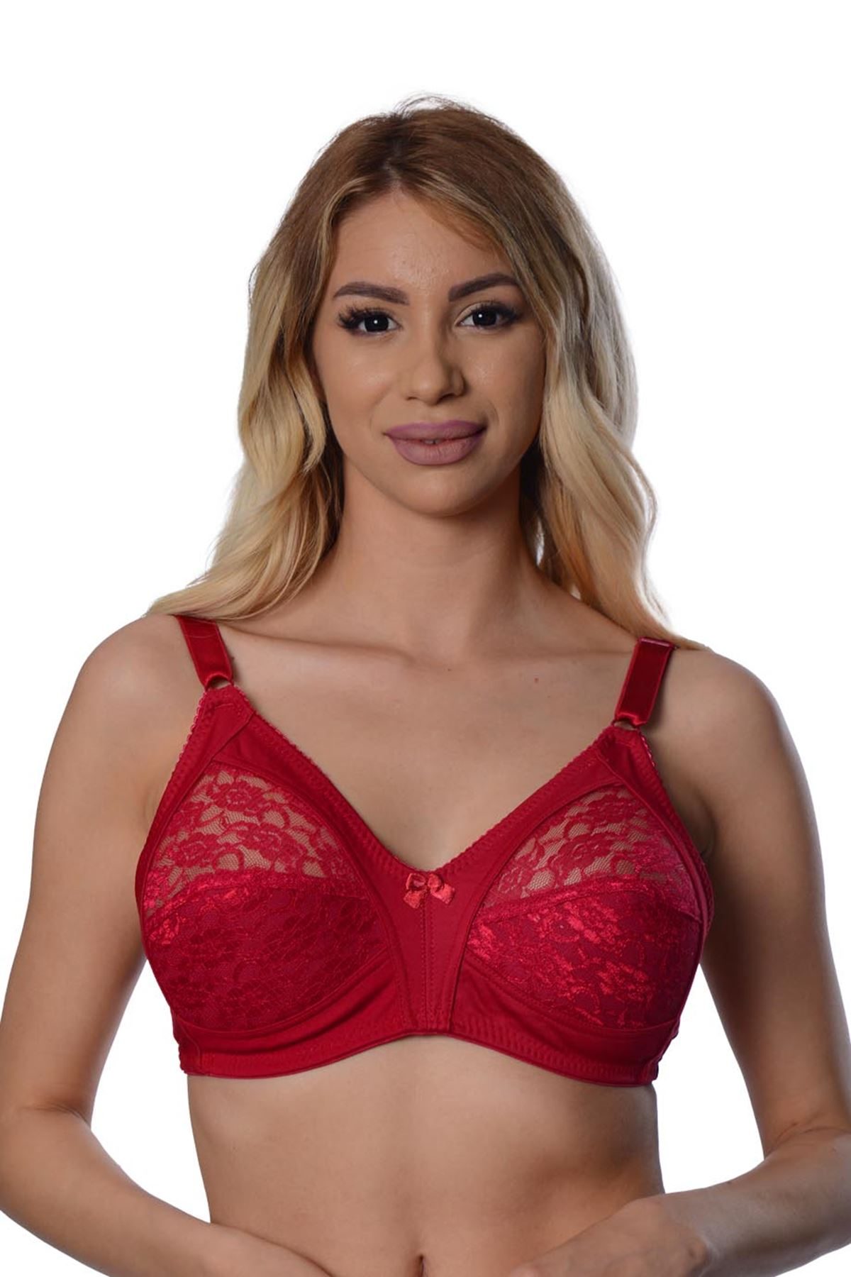 Burgundy Lace Recovery Bra