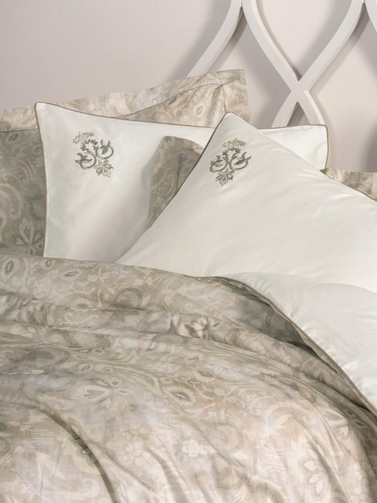 Double Elit Satin Duvet Cover Beatrix Beige