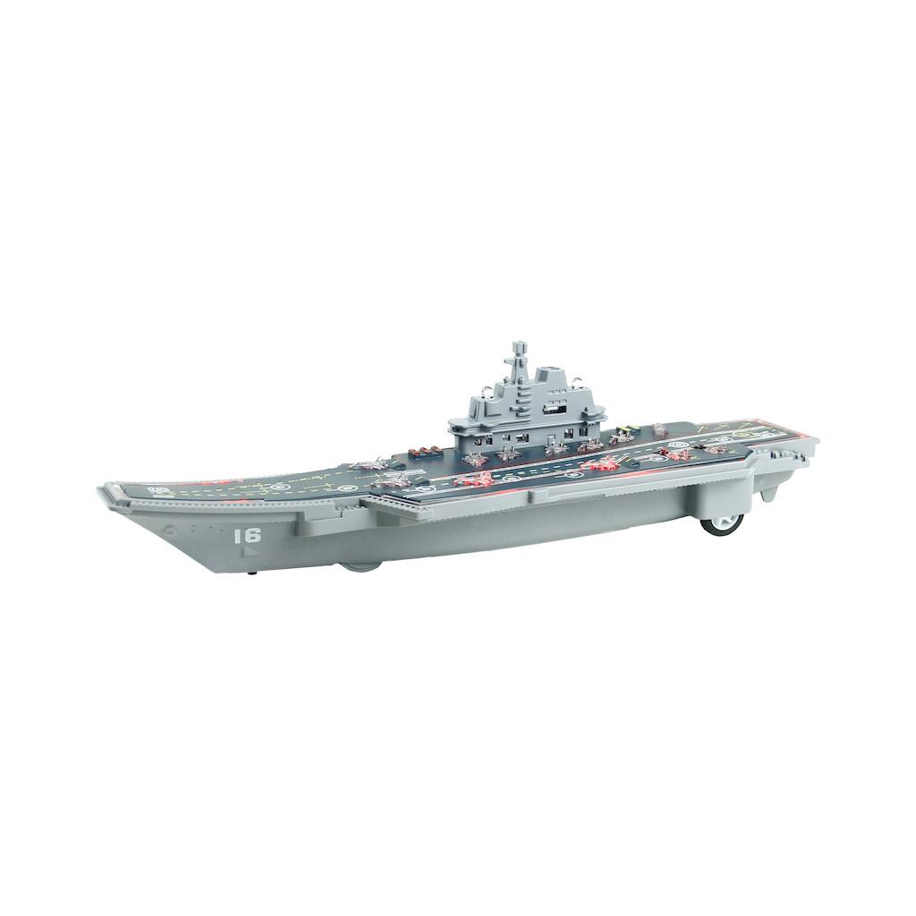 - AIRCRAFT CARRIER WITH WIND-UP LIGHTS AND MUSIC