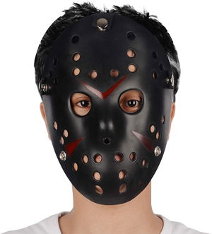 Black Color Red Stripe Full Face Hockey Jason Mask Hannibal Mask