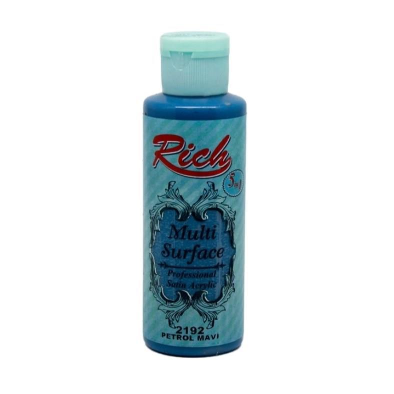 Rich Multi Surface 2192 Petrol Blue Acrylic Paint 120 cc