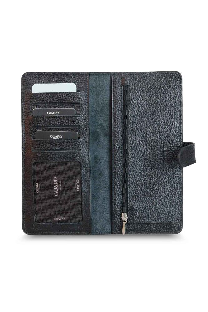 Black Leather Phone Wallet with Card and Money Slot