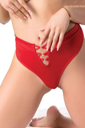 Women's Fancy Lingerie Thong Panties Perfect Fall 337 Red - Turk