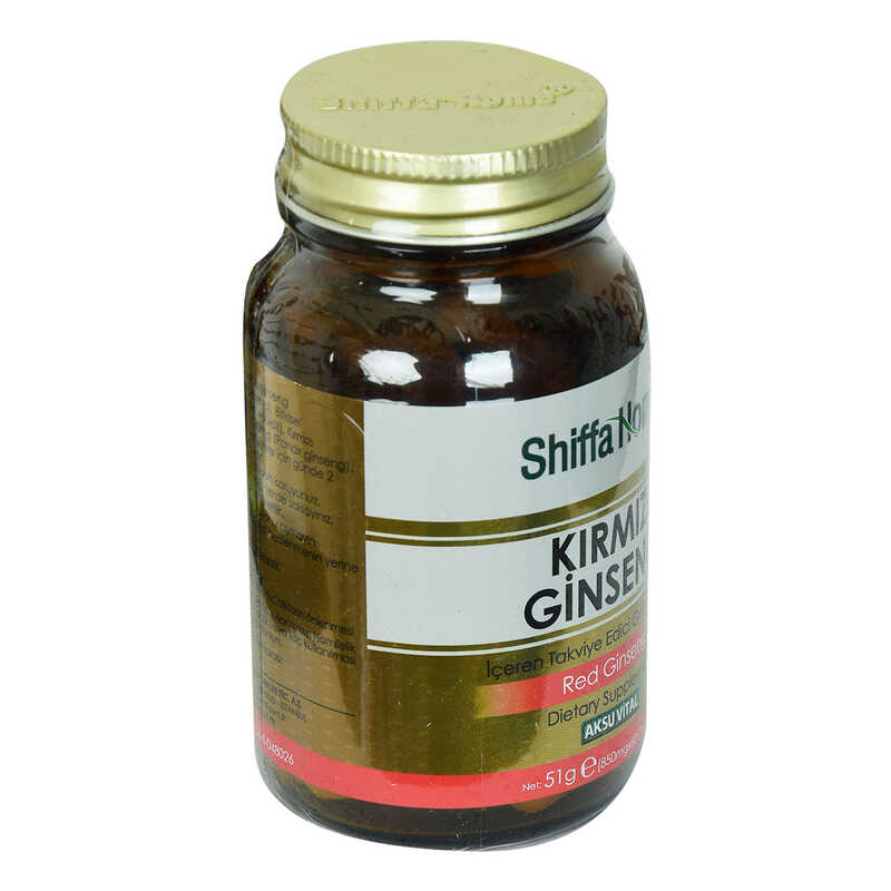 Shiffa Home Red Ginseng Dietary Supplement 850 Mg x 60 Capsules