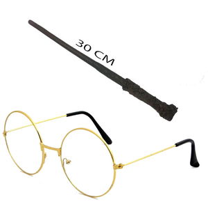 Harry Potter Wand 30 cm and Metal Harry Potter Glasses