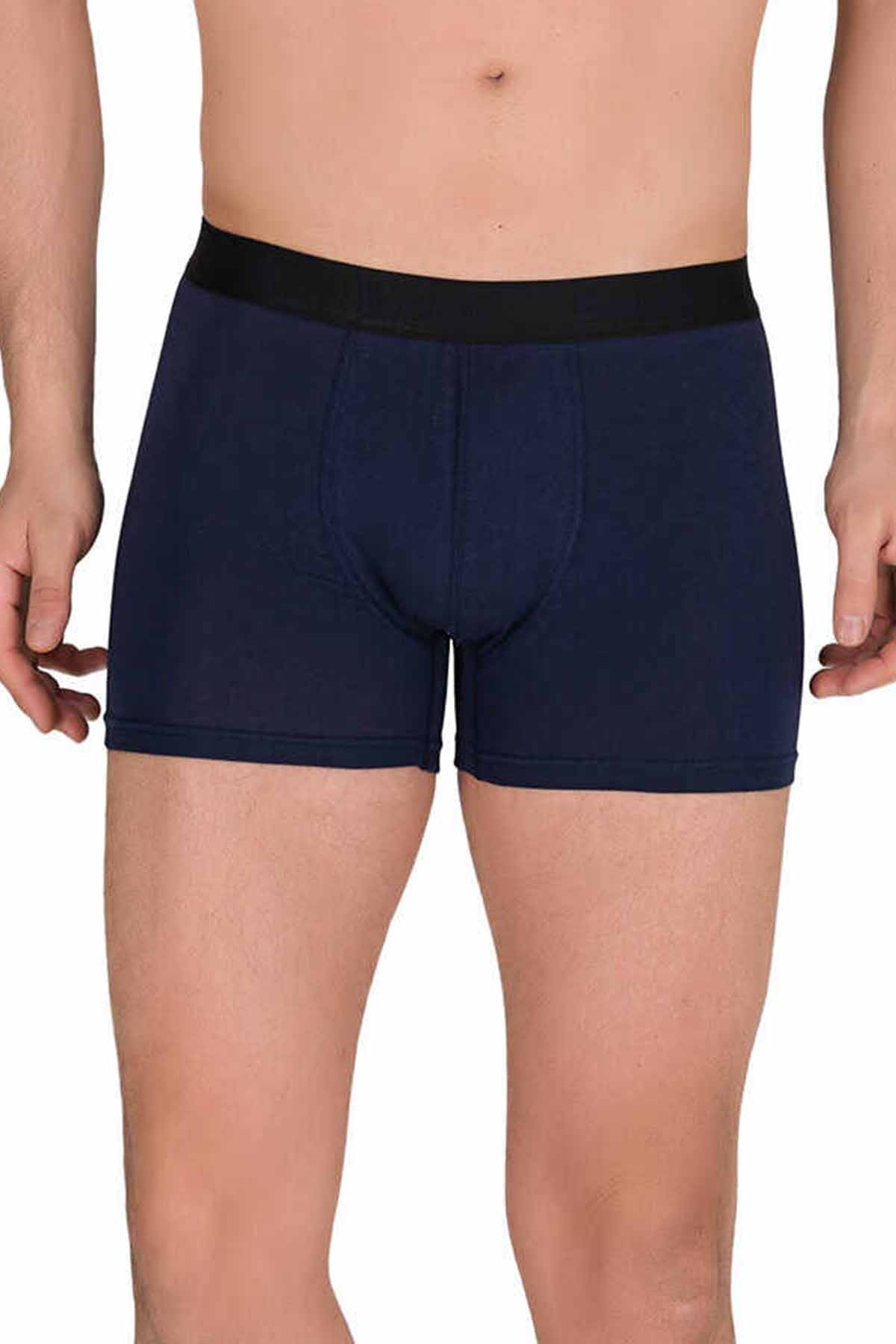 Cotton Modal Lycra Stretch Men's Boxers Navy Blue 4476B