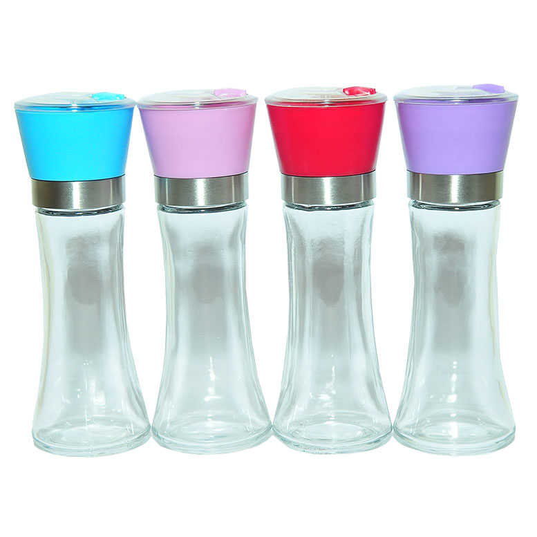 Salt Pepper Glass Grinder Pink