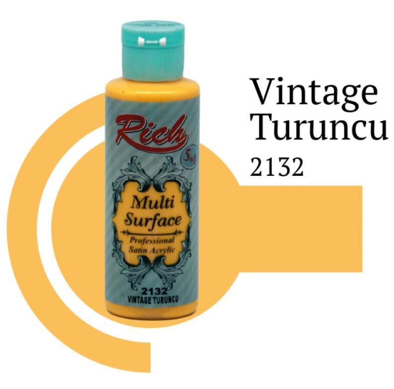 Rich Multi Surface 2132 Vintage Turuncu Acrylic Boya 120 cc