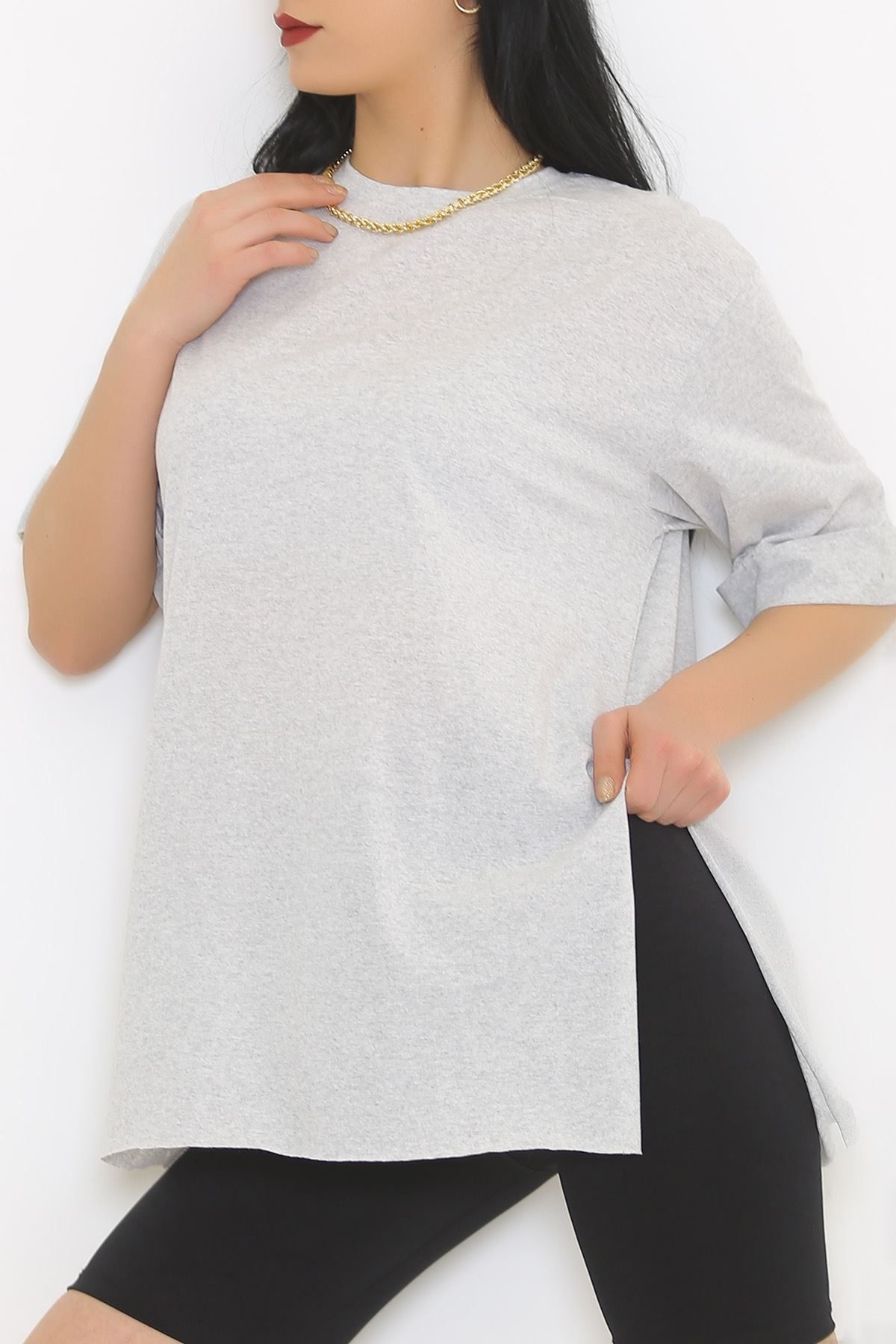 Double Sleeve T-Shirt Gray