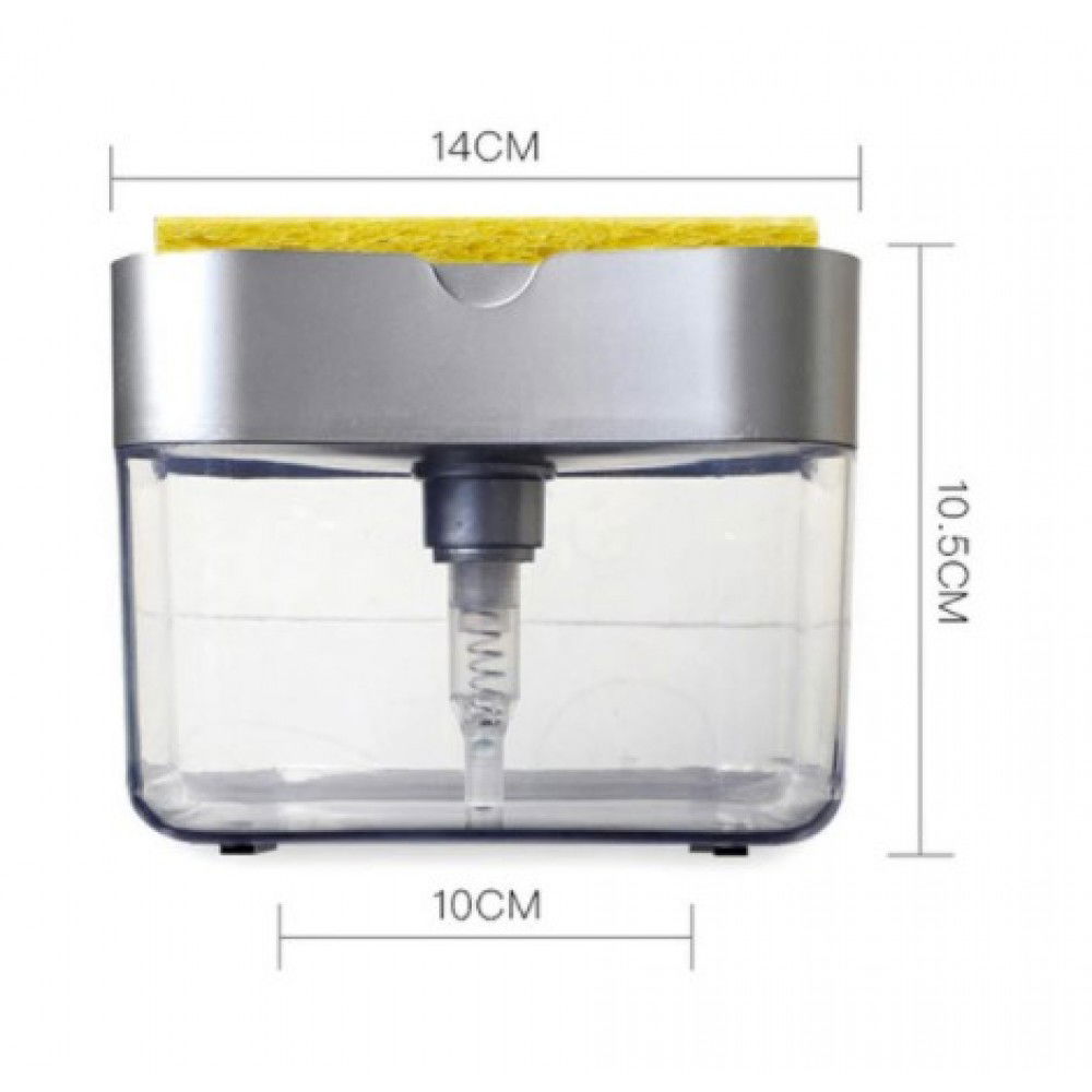 Sponge Reservoir Liquid Soap Dispenser with Pump Mechanism