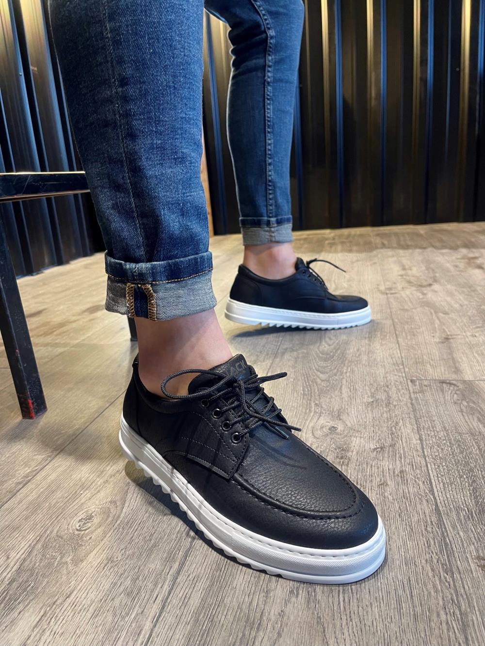 Casual Shoes T Black (White Sole)