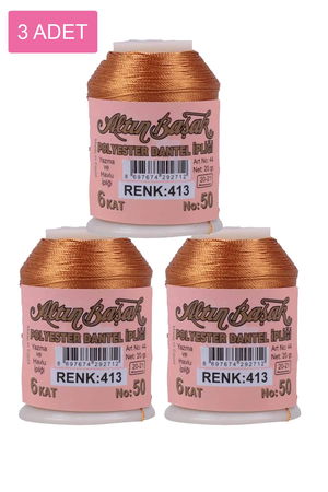 3 Pieces Altinbasak Oya and Lace Floss 20 gr - Turk - No: 413