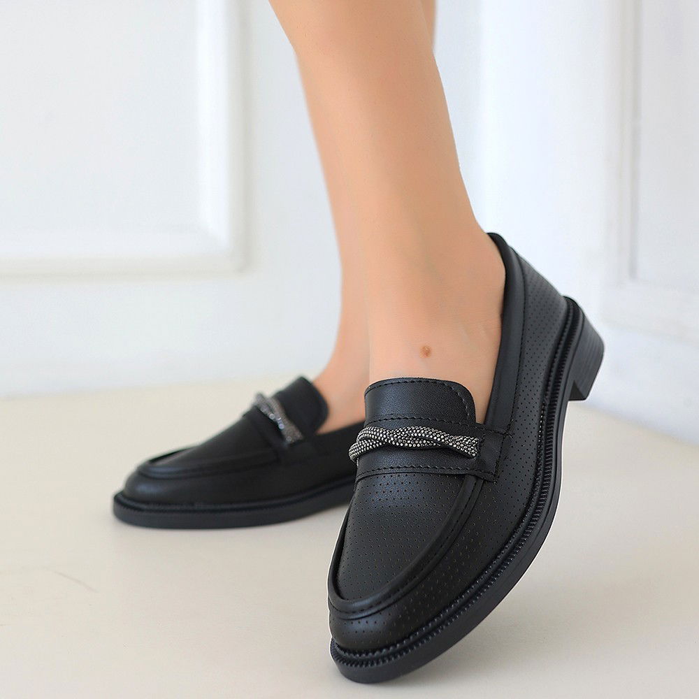 Black Skin Babette Shoes