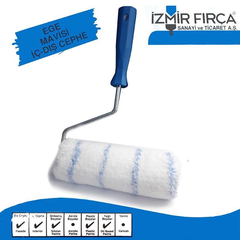 Izmir Brush Aegean Blue Interior Exterior Paint Roller 20 Cm