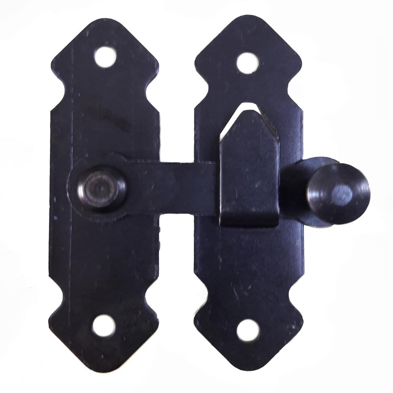 French Lock Garden Gate Latch Black