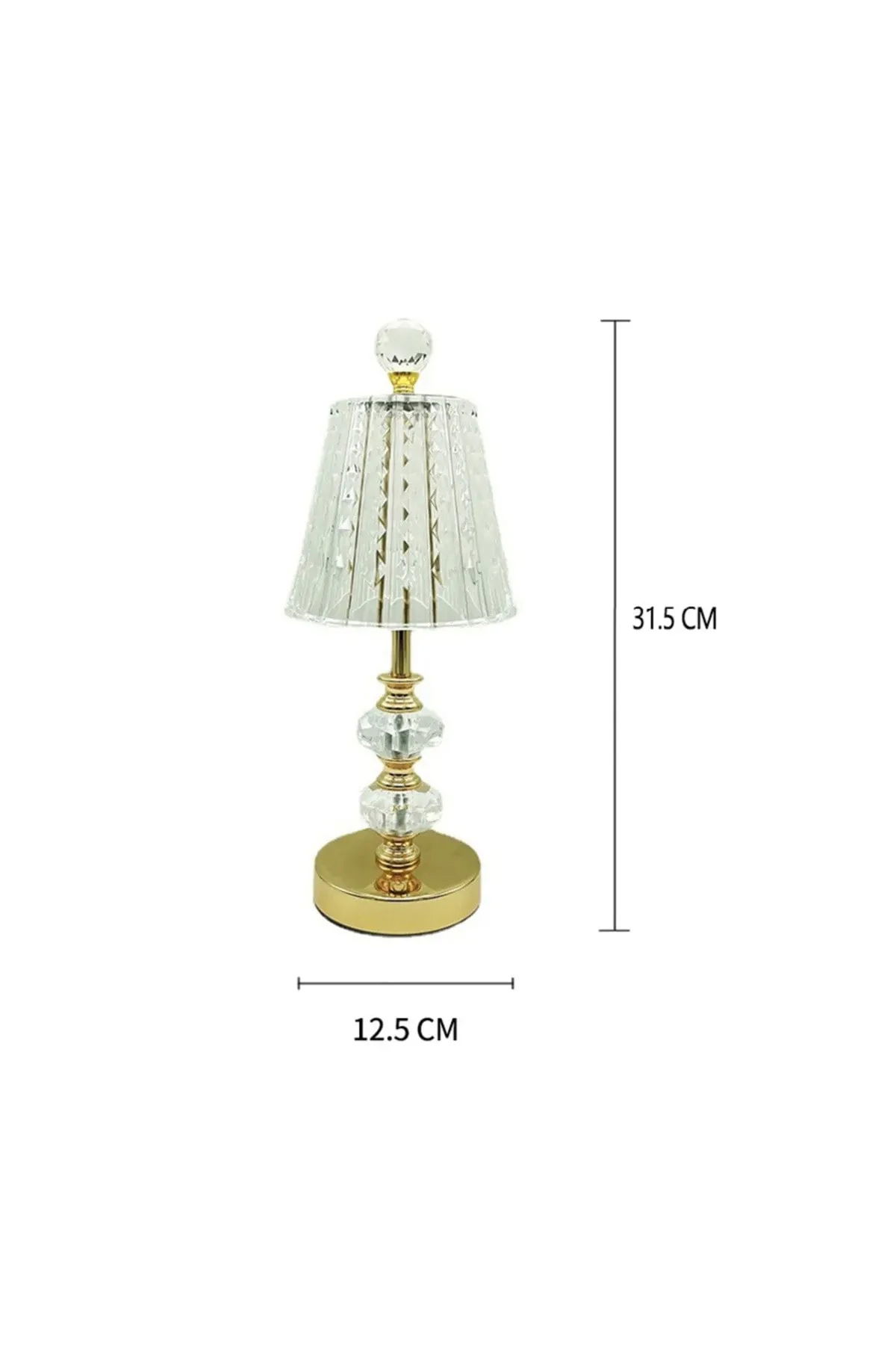 Acrylic Decorative Touch rechargeable Table Lamp Smart LED Atmosphere Night Light 31.5x12.5